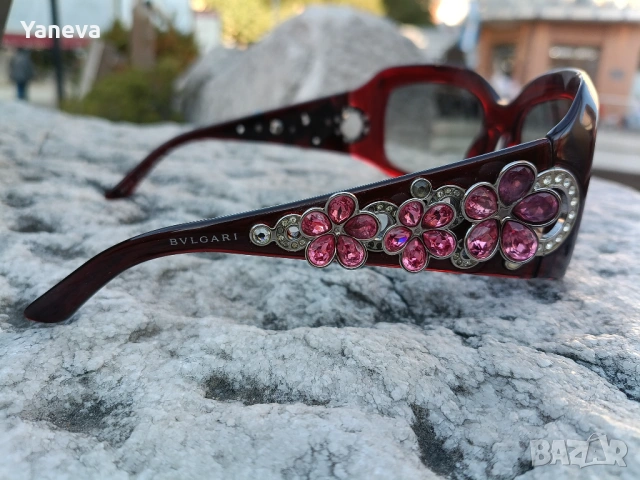Bvlgari, серия  "Flower"  в цвят бордо. , снимка 4 - Слънчеви и диоптрични очила - 54282380
