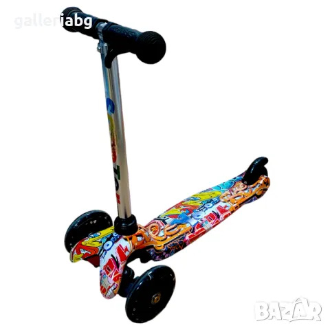 Тротинетка със светещи колела 