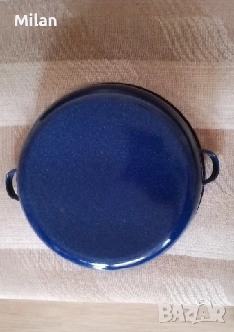 Тава емайлирана 40 cm. с дръжки и чучур за изливане, снимка 9 - Съдове за готвене - 52525976