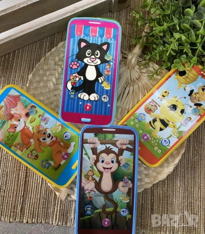 Многофункционален Детски СМАРТФОН/ТЕЛЕФОН на Български ,КОТЕ,ПЧЕЛИЧКА,КУЧЕ,МАЙМУНКА, снимка 3 - Други - 51854196