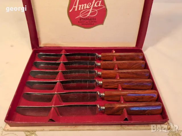 комплект ножове за хранене Amefa 24/5, снимка 2 - Прибори за хранене, готвене и сервиране - 49580014