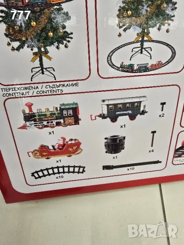 коледно влакче около елха, снимка 2 - Декорация за дома - 48395462