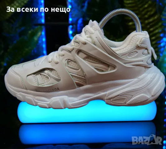 Balenciaga track Унисекс Маратонки👟Дамски Маратонки👟Мъжки Спортни Обувки Цвят- Бяло Код S468, снимка 5 - Маратонки - 55933987