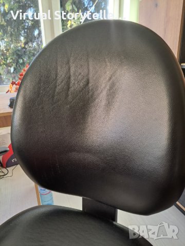 Масивен офис стол - естествена кожа, снимка 3 - Столове за офис - 42562671