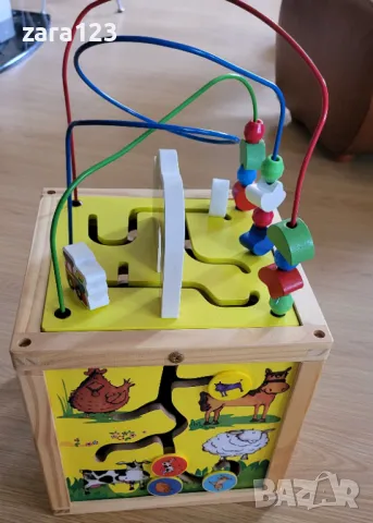 Образователен дървен куб, снимка 4 - Образователни игри - 49782861