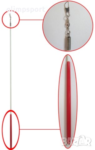 Лента за художествена гимнастика , 4 м*4.5 см. , снимка 2 - Художествена гимнастика - 40729703