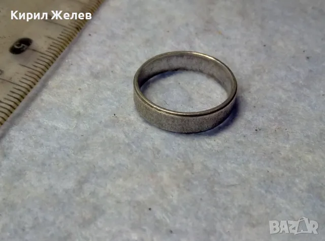 СТАР СРЕБЪРЕН ПРЪСТЕН Тип ХАЛКА СРЕБРО ВИСОКА ПРОБА с РЯДЪК ПЕЧАТ МАЙСТОРСКА РЪЧНА ИЗРАБОТКА 30569, снимка 5 - Антикварни и старинни предмети - 49767009