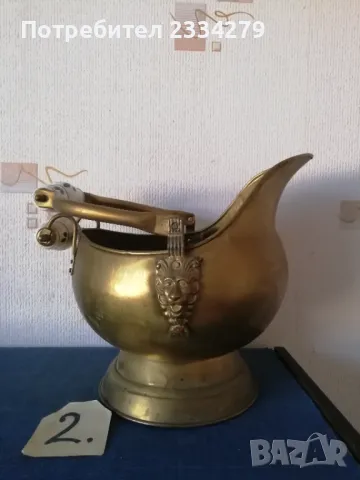 Стари съдове, орнаментирани кофи за камина. , снимка 7 - Антикварни и старинни предмети - 48558188