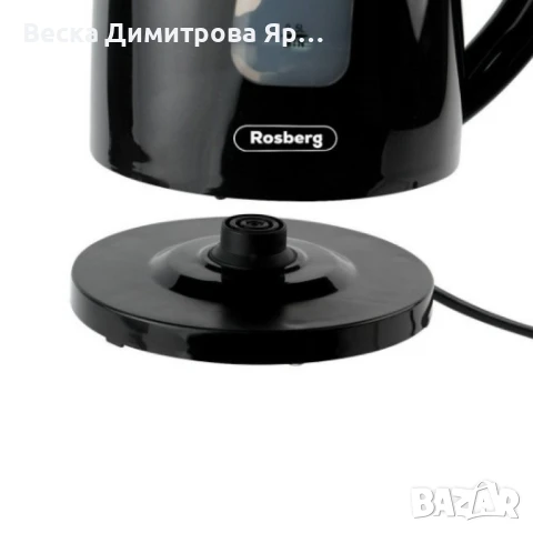 Електрическа кана Rosberg, 2200W, 1.7л., 2 ГОДИНИ ГАРАНЦИЯ, снимка 4 - Кани - 50554375