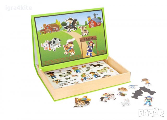 НОВО! Дигитална дървена кутия с магнити на ферма, снимка 3 - Образователни игри - 38416980