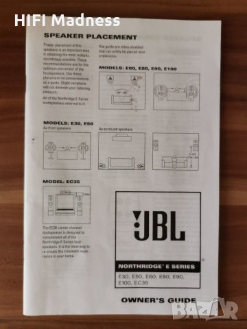 Инструкция за употреба на тонколони Elac, JBL, Mission, Sony, Canton, Audiolab, Atlas , снимка 3 - Тонколони - 20496354