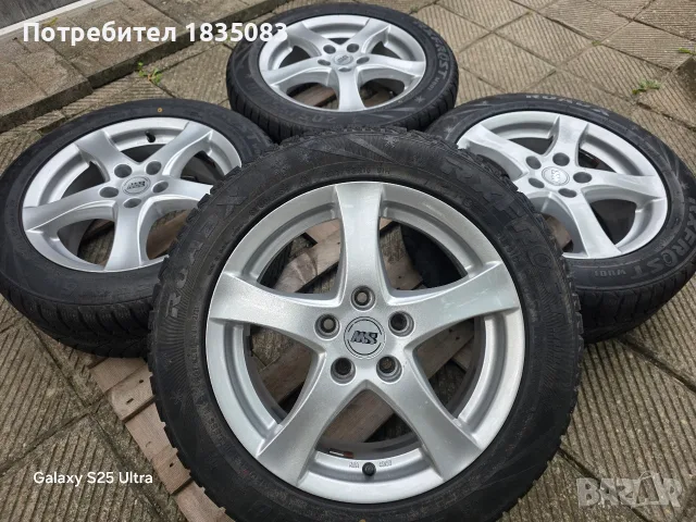 Лети джанти 16ки 5х108 Borbet + зимни гуми 205/55/16 RoadX