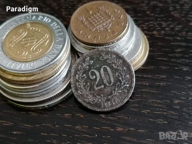 Монета - Австро-Унгария - 20 хелера | 1916г., снимка 1 - Нумизматика и бонистика - 31178349