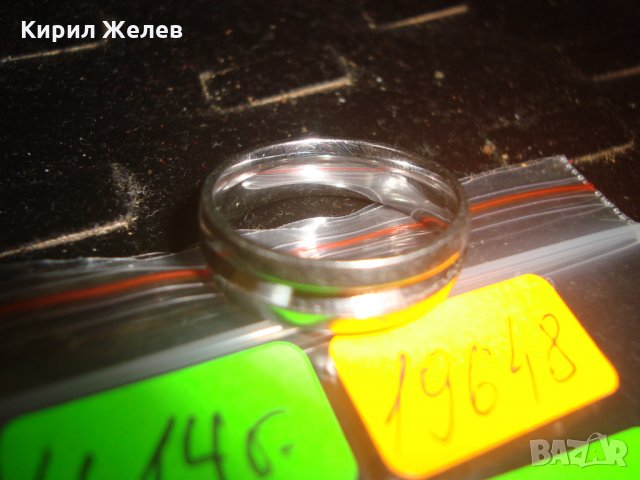 СТИЛЕН ПРЪСТЕН - ХАЛКА от БЛАГОРОДНА СТОМАНА 19648, снимка 5 - Пръстени - 32101840