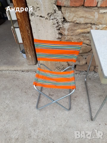 Стар туристически комплект маса със столчета, снимка 3 - Други ценни предмети - 54265560