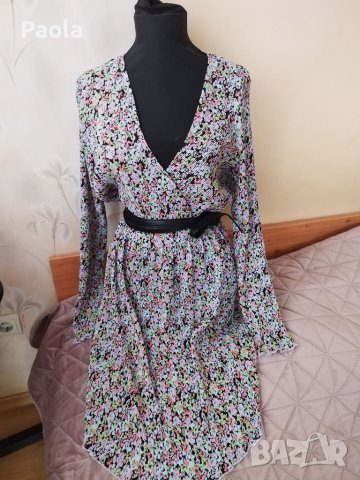 Уникална цветна рокля, снимка 3 - Рокли - 40304523