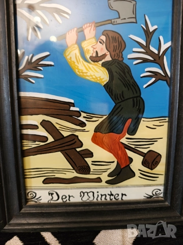 Картина найвизъм върху стъкло, снимка 3 - Картини - 51738044