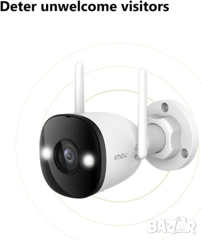Външна Wi-Fi 6 Камера Imou Bullet 3, 5MP (3K) Ultra HD, Двупосочно Аудио и AI Разпознаване, снимка 8 - IP камери - 54355984