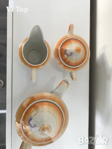 Чайник, латиера и захарница 1930 г, снимка 6 - Сервизи - 48164643