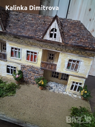 Макет на старинна къща-ръчна изработка., снимка 11 - Декорация за дома - 52806848