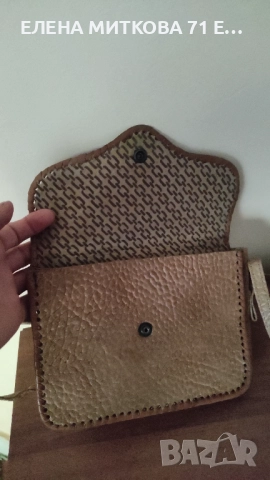 Ретро кожено чанте 20 х 15 см, снимка 4 - Чанти - 51967496