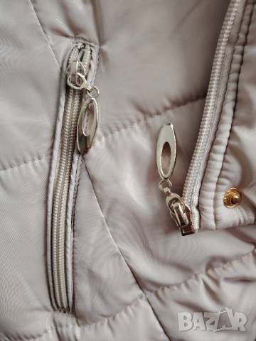 ИЗГОДНО! ДАМСКО БЕЖОВО ЗИМНО ЯКЕ Л/ХЛ, снимка 6 - Якета - 52510589