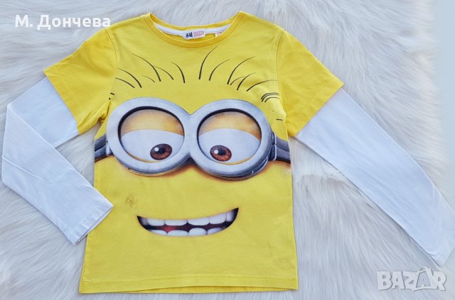 Детска блуза Миньон H&M 6-8 години, снимка 7 - Детски Блузи и туники - 37804209