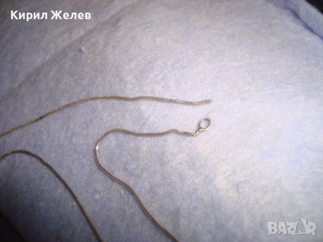 СТАРА СРЕБЪРНА ФИНА ВЕРИЖКА СРЕБРО 925 ПРОБА с ЛЕКА ЗАБЕЛЕЖКА - НУЖДА от ЗАПОЯВАНЕ на ЗАКОПЧАЛКА 272, снимка 3 - Колиета, медальони, синджири - 36817870