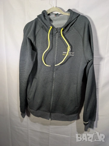 суичър с цял цип  Scott Factory Team. размер Л, снимка 3 - Спортни дрехи, екипи - 53878972