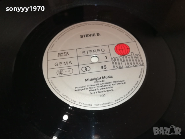 STEVIE B.ПЛОЧА ВНОС ОТ АНГЛИЯ 2608251609, снимка 18 - Грамофонни плочи - 51497823