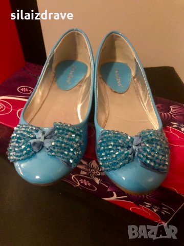 Сини балеринки, снимка 1 - Детски обувки - 30248015