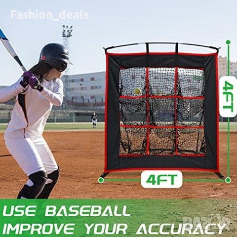 Нова Бейзболна софтболна преносима мрежова система със зона за удар Мрежа, снимка 5 - Бейзбол - 42056089