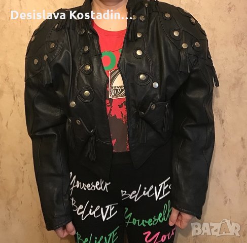 Дамско кожено яке от естествена кожа , снимка 4 - Якета - 30869545