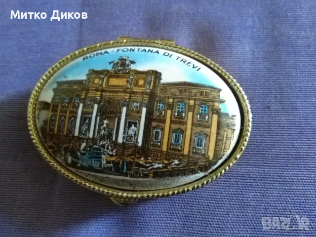 Кутия за бижута Рим Фонтан де Треви отлична, снимка 3 - Бижутерийни комплекти - 48551099