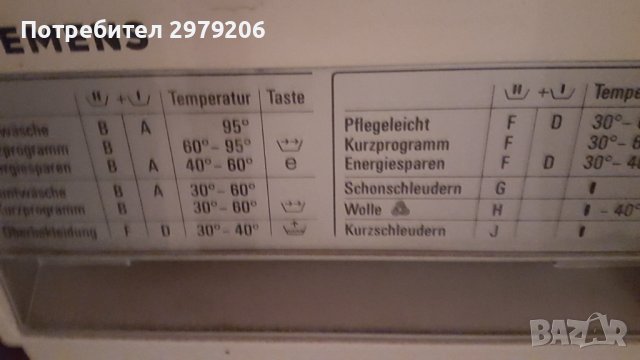    Перална "SIMENS" тип " Siwamat plus 3800 ", снимка 2 - Перални - 42713340