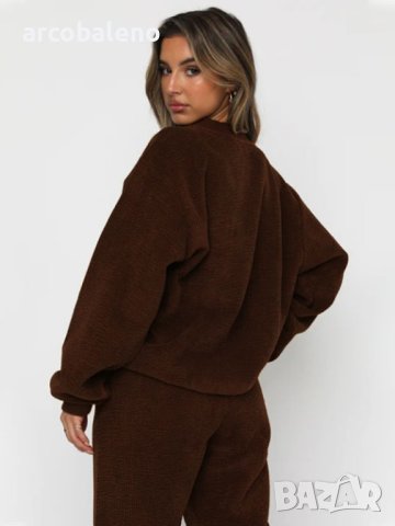 Дамски ежедневен комплект от две части от рипсено кадифе, 7цвята, снимка 6 - Комплекти - 44313760