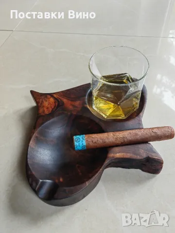 Арт пепелник за пури с място за чаша, снимка 7 - Декорация за дома - 50400001