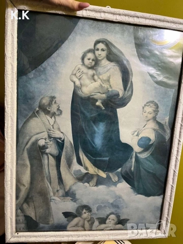 Големи Картини в дървени рамки, снимка 5 - Картини - 54034396