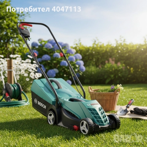 Модел: Bosch Rotak 32 / Rotak 320 ER; Тип: електрическа кабелна косачка за трева;, снимка 6 - Други инструменти - 51853208