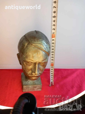 Бюст АДОЛФ ХИТЛЕР Статутка, Фигура, снимка 6 - Антикварни и старинни предмети - 54316044