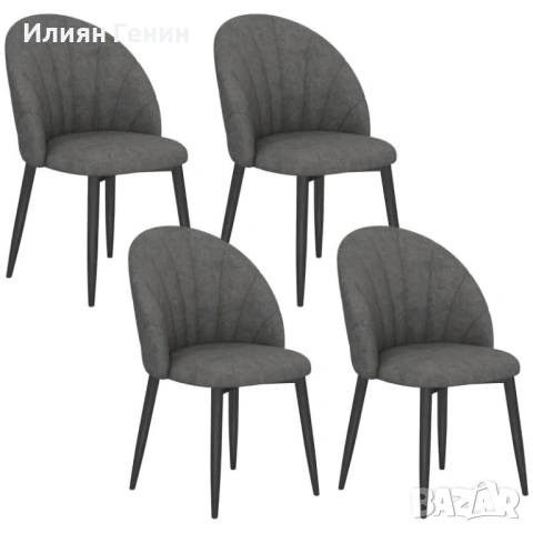 Комплект от 4 трапезни стола HOMCOM