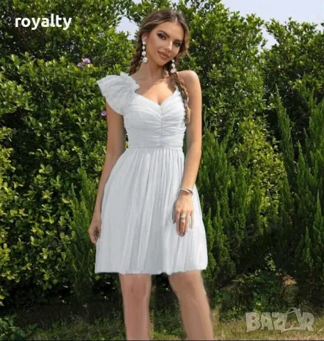 Официална рокля с тюл Два цвята , снимка 2 - Рокли - 49713909