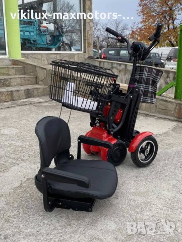 Сгъваема четириколка MaxMotors 750W, снимка 4 - Инвалидни скутери - 37593504