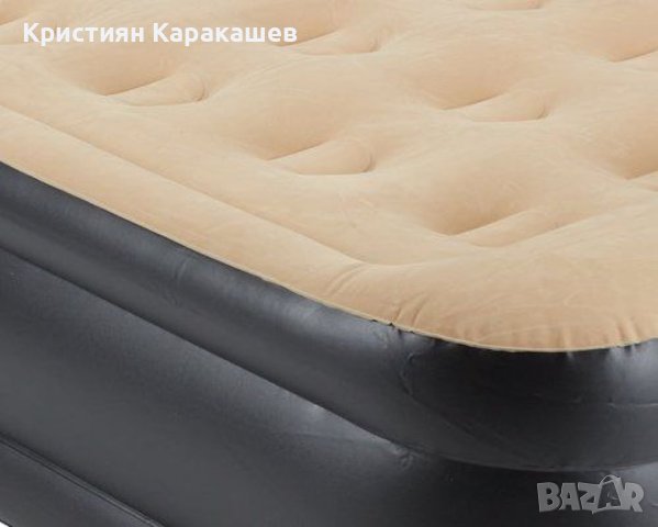  Надуваемо легло FLOCKED Ш95xД196xВ39/46, снимка 3 - Надуваеми легла - 42121085