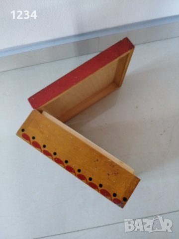 Дървена кутия 17.5 х 16.5 h 6.5 cm. , снимка 4 - Други стоки за дома - 37347698