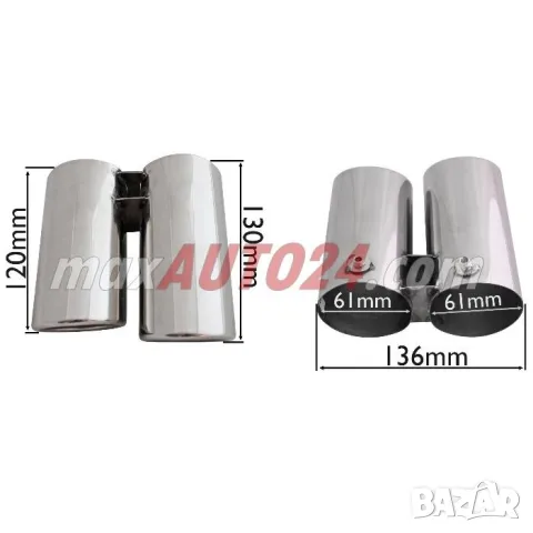 Накрайник за ауспух за BMW 3 Series E90, E91, E92 и E93 2005-2013, снимка 4 - Аксесоари и консумативи - 55861301