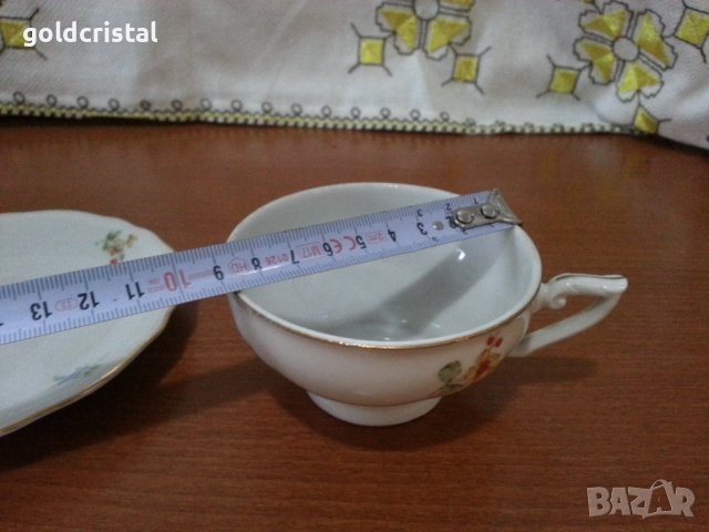 стар порцелан Чехословакия чашка за кафе , снимка 7 - Антикварни и старинни предмети - 42144519