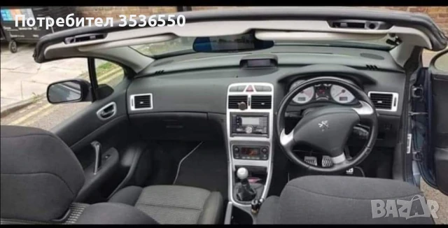 Peugeot 307cc 2.0L кабрио , снимка 6 - Автомобили и джипове - 50489720
