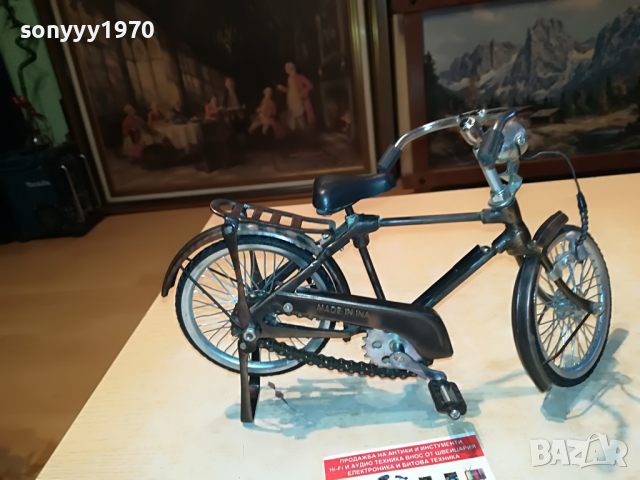 МЕТАЛНО МАСИВНО КОЛЕЛО ВНОС ШВЕЦИЯ 1604222012, снимка 2 - Антикварни и старинни предмети - 36478207