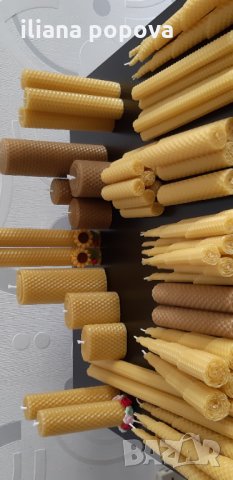 Ръчно изработени восъчни свещи , снимка 4 - Декорация за дома - 25603384